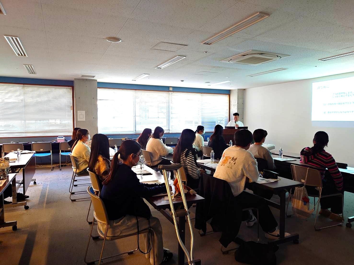 奨学生ミーティング　「フィジカルアセスメント」について学びました